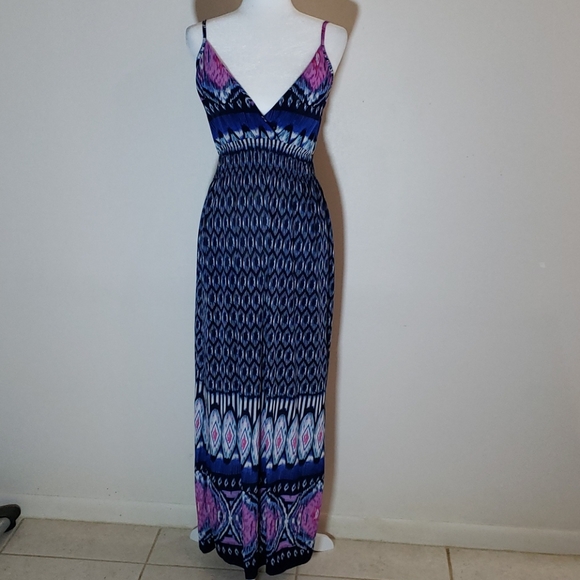 All Over Print Maxi Dress Size L - Picture 1 of 4